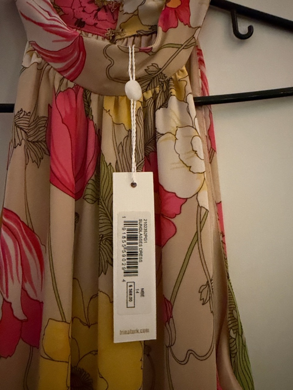 Trina Turk Floral Maxi Dress in Yellow, Pink, Orange - Picture 9 of 10